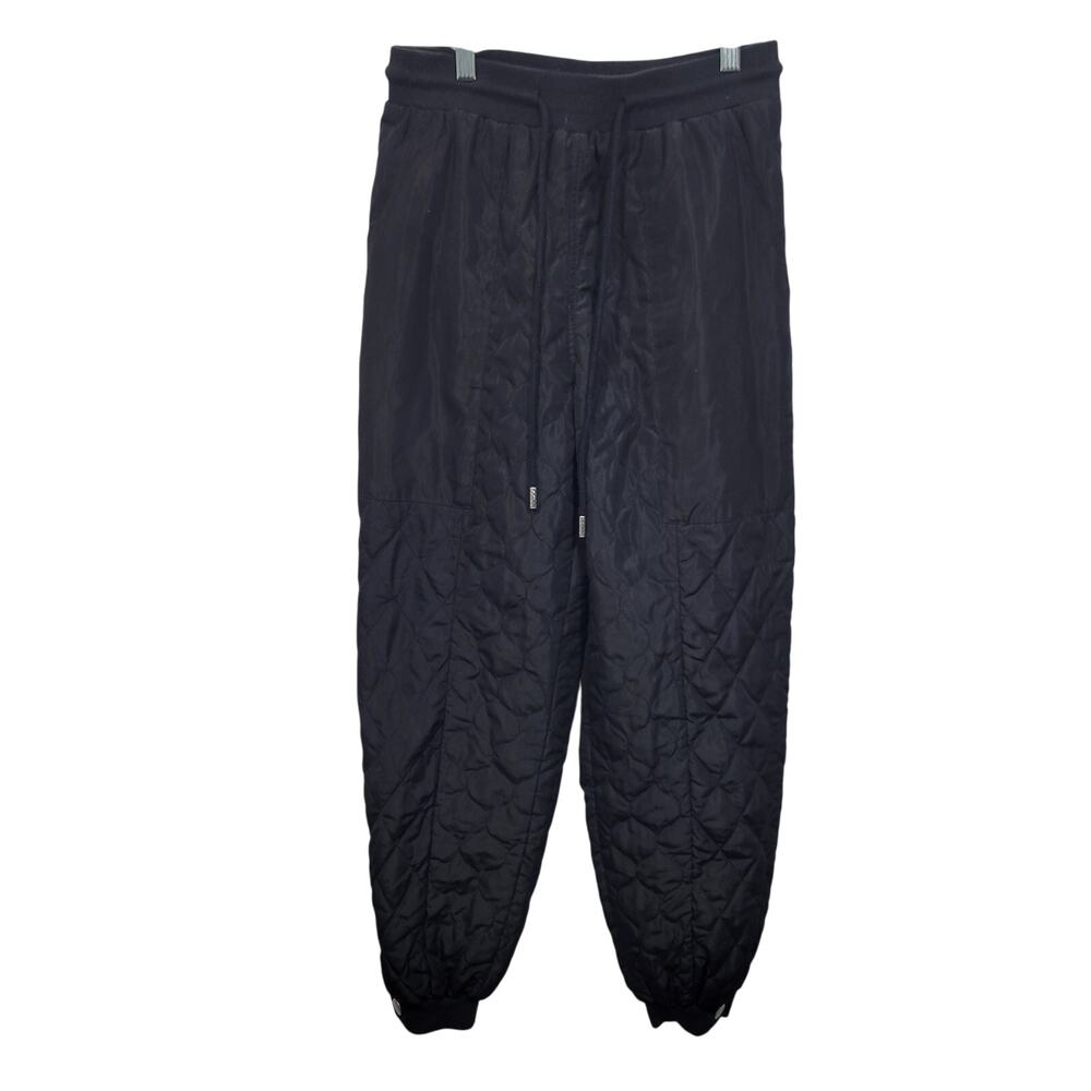 Sandy Liang Women's Black Quilted Joggers Size XS 8425-1180